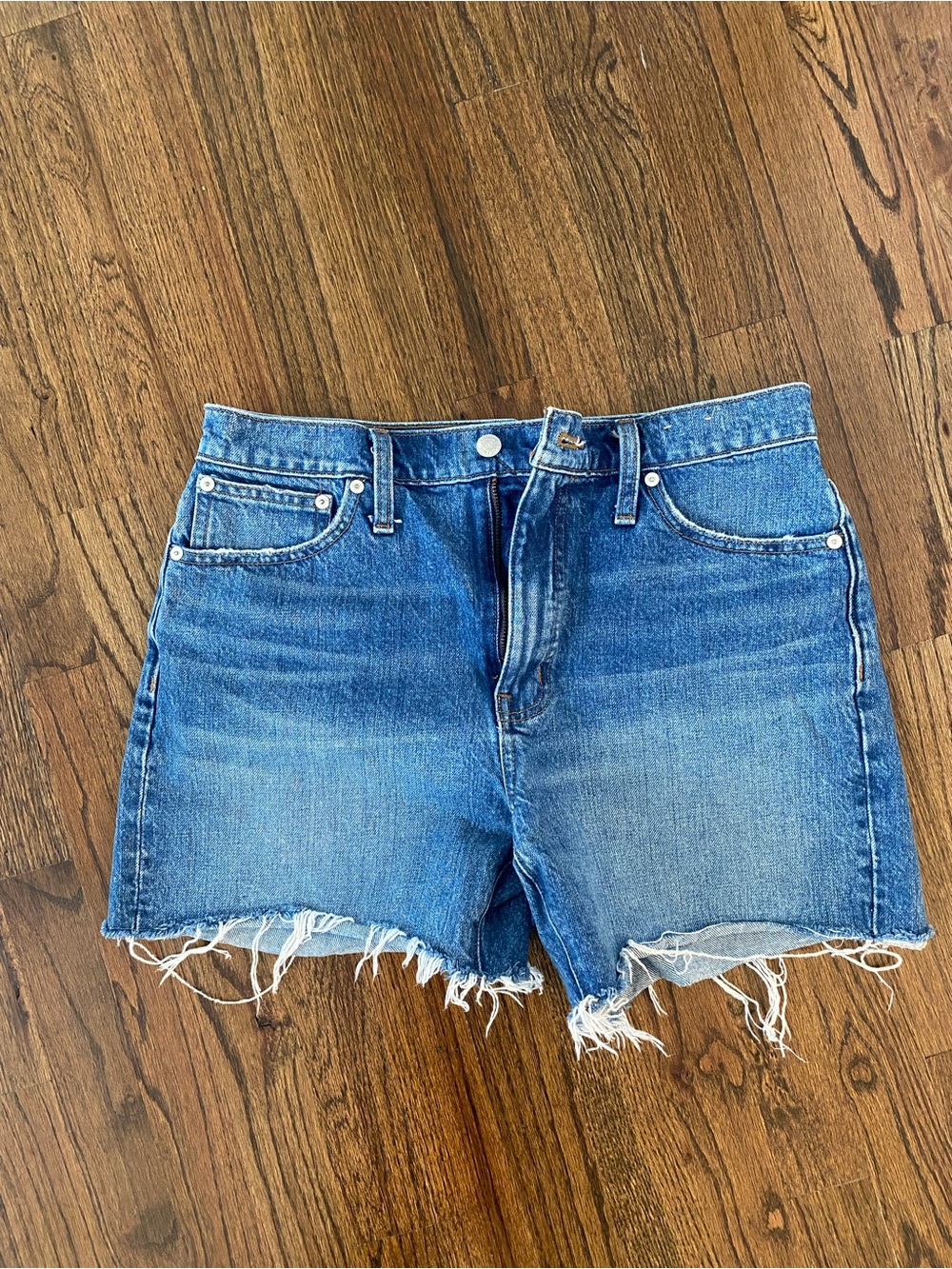 Madewell Blue Denim Cutoff Jean Shorts